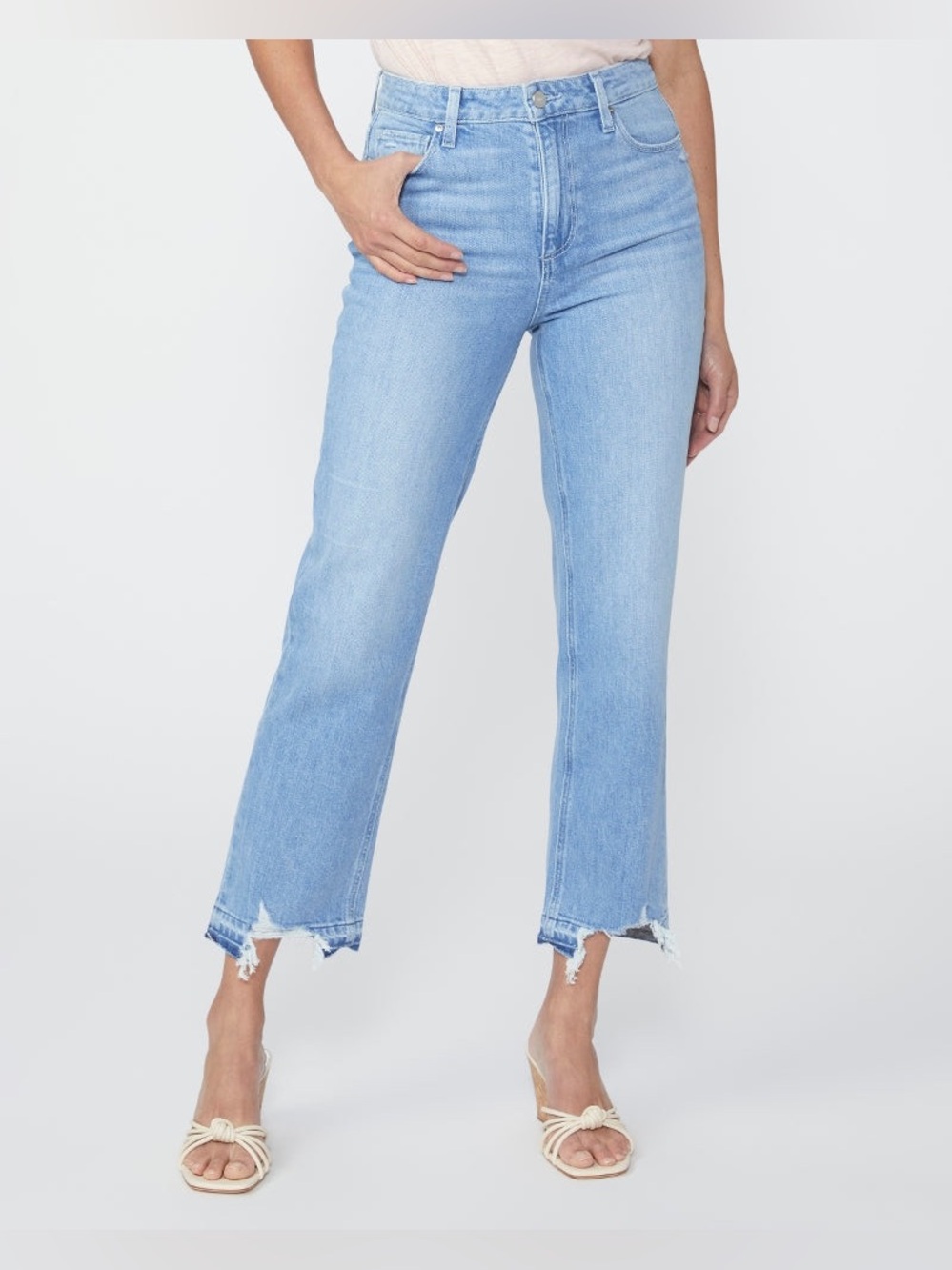 PAIGE Sarah Straight Ankle Jeans